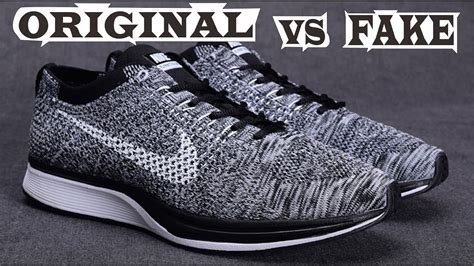 nike flyknit racer oreo fake
